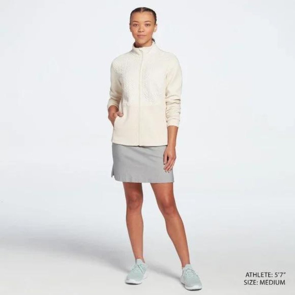 NWT Lady Hagen Women's Cable Knit Full-Zip Golf Jacket - Picture 3 of 5